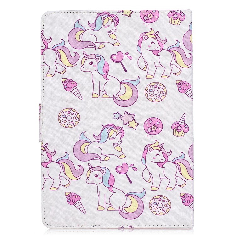 Universal Patterned Leather Wallet Case for iPad 9.7-inch/Galaxy Tab S2 9.7 - Unicorn and Star-3