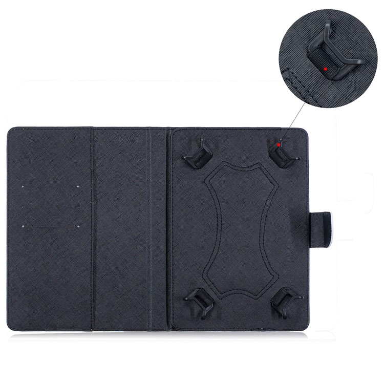 Tampa Modelada Universal Da Proteção Do Suporte Do Couro Do Plutônio Para O PC Da Tabuleta De 8 Polegadas - Borboletas Azuis-9