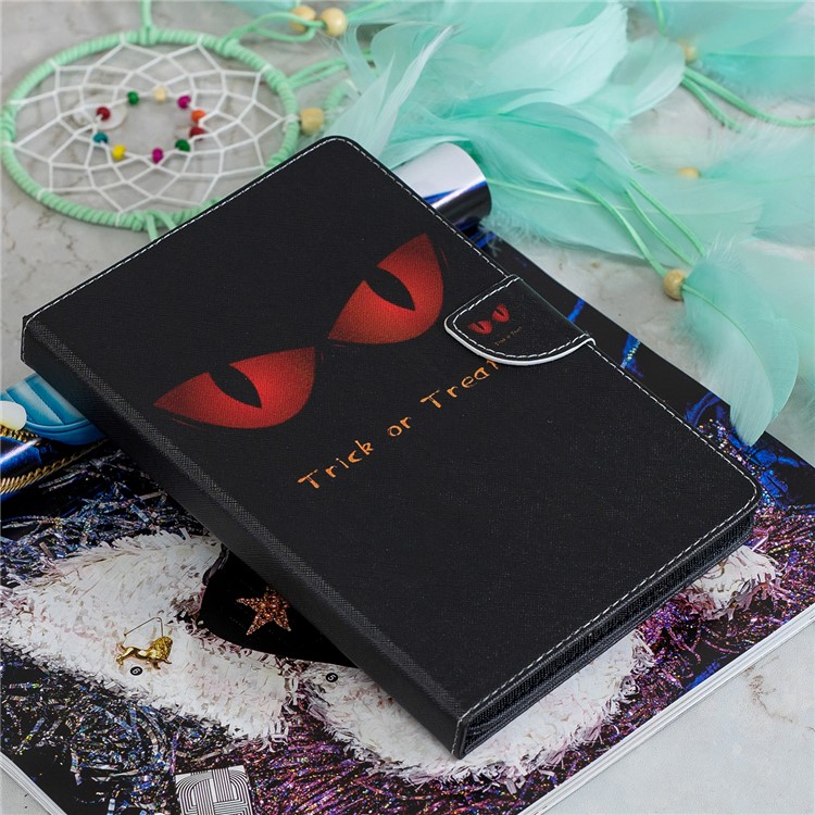 Universal Patterned PU Leather Stand Protective Casing for 8-inch Tablet PC - Trick or Treat-10