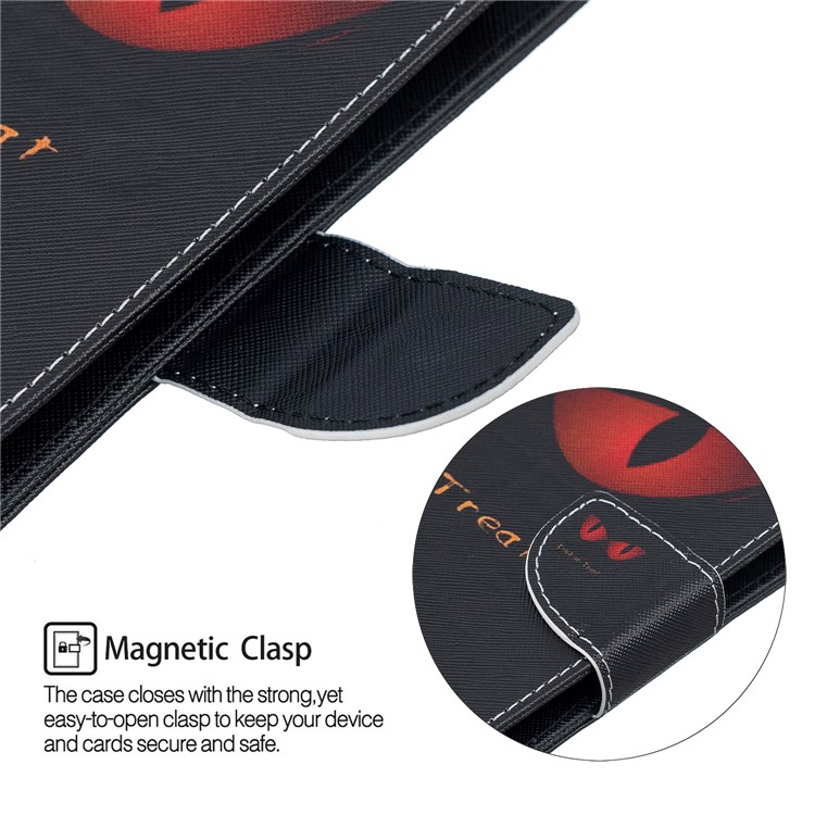 Universal Patterned PU Leather Stand Protective Casing for 8-inch Tablet PC - Trick or Treat-6