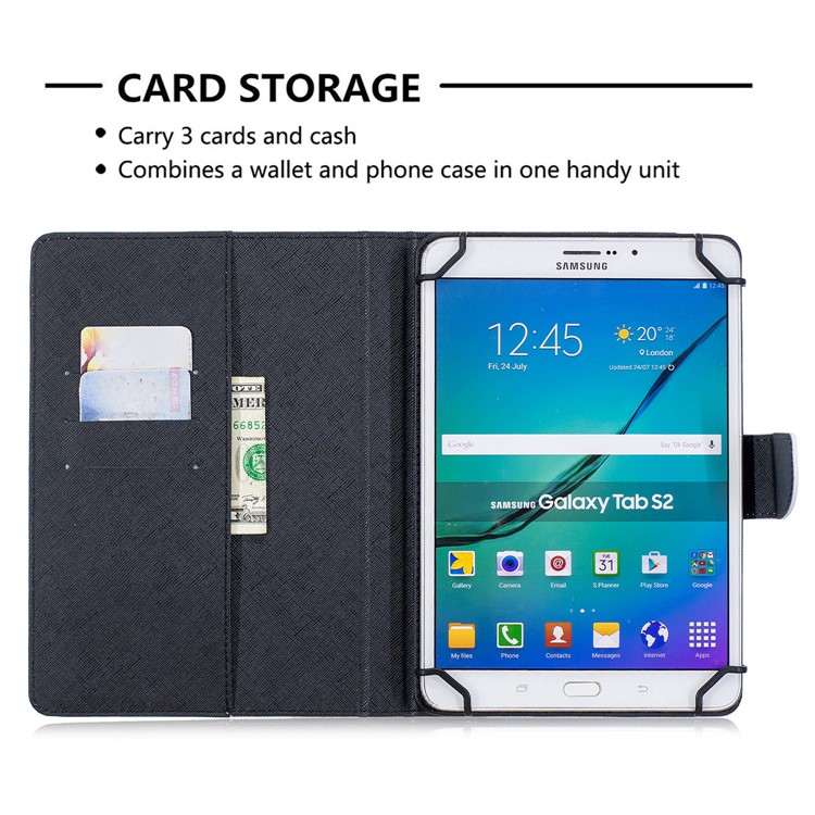 Universal Patterned PU Leather Stand Protective Casing for 8-inch Tablet PC - Trick or Treat-8