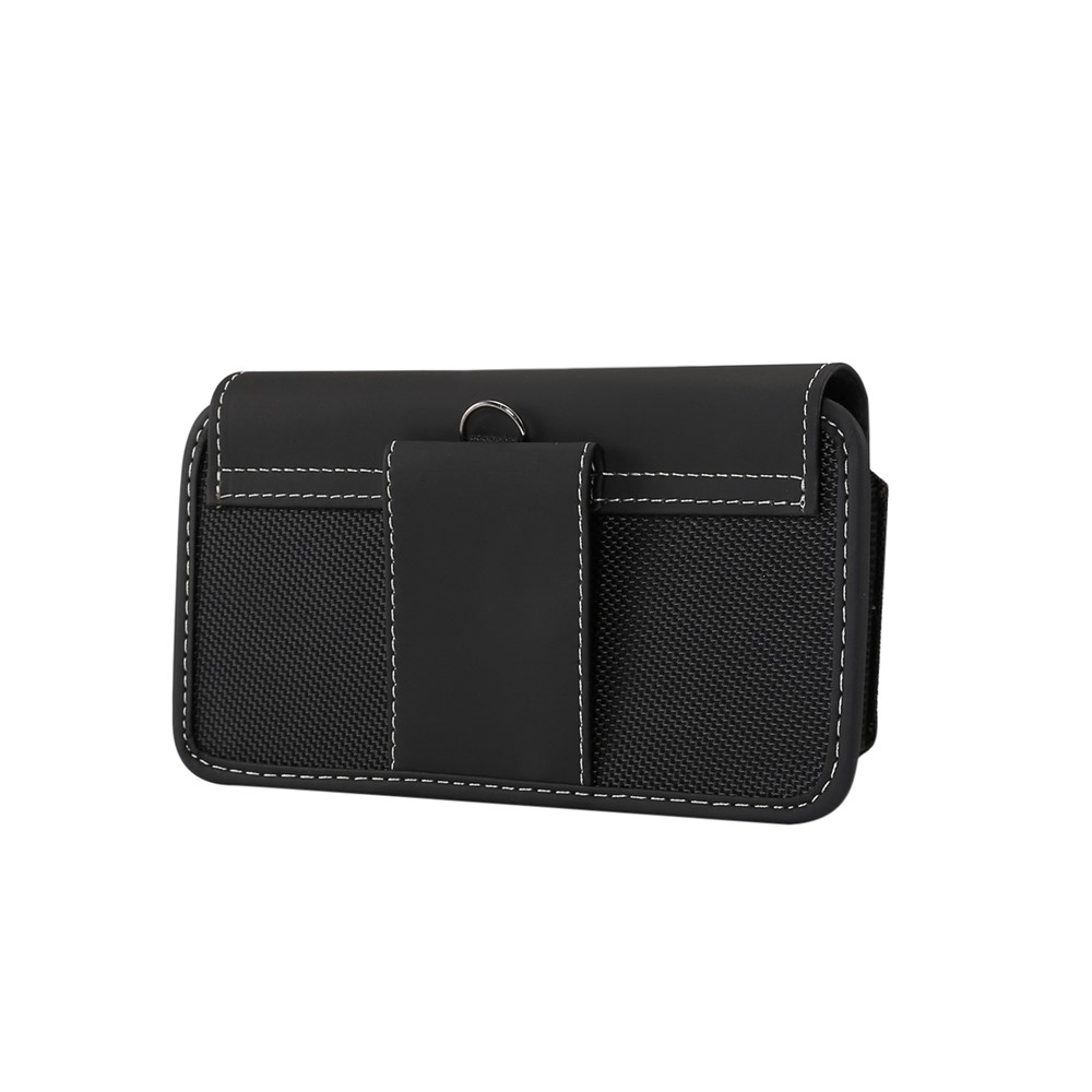 Bolsa De Teléfono Universal De Tela Oxford Universal De Tela De Oxford Con Clip De Cinturón Para Hombres (estilo Horizontal), Tamaño: 15 X 7.5 X 1.8 Cm