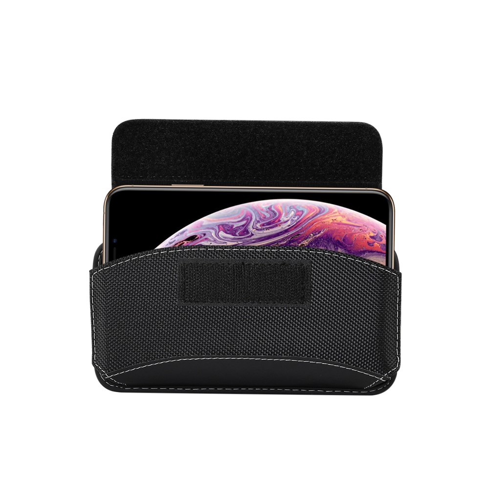 Bolsa De Teléfono Universal De Tela Oxford Universal De Tela De Oxford Con Clip De Cinturón Para Hombres (estilo Horizontal), Tamaño: 15 X 7.5 X 1.8 Cm