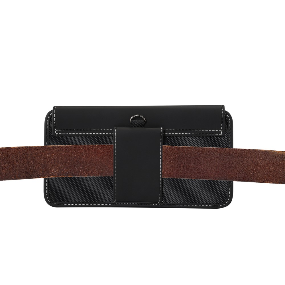 4.7-5.2 inch Universal Oxford Cloth Phone Pouch with Belt Clip for Men (Horizontal Style), Size: 15 x 7.5 x 1.8cm-6