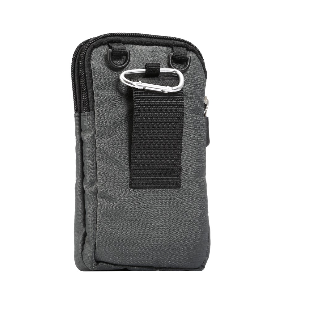 Bolsa Del Teléfono Móvil De La Bolsa Del Teléfono De Nylon Universal De 6/3 A 6/9 Pulgadas - Gris Oscuro-2