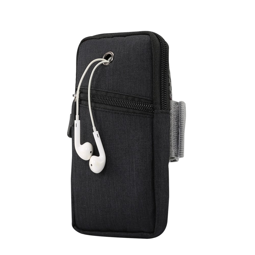 Universal-Smartphones Radfahren Laufendes Fitnessarmband-Fall, Größe: 18 X 9,5 Cm - Schwarz