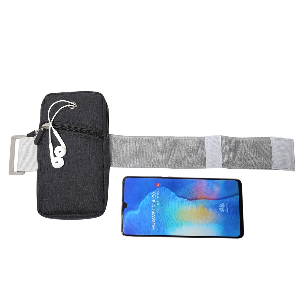 Universal-Smartphones Radfahren Laufendes Fitnessarmband-Fall, Größe: 18 X 9,5 Cm - Schwarz