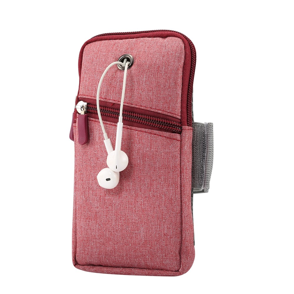 Universal Smartphones Cycling Running Fitness Armband Casing, Size: 18 x 9.5cm - Red-1