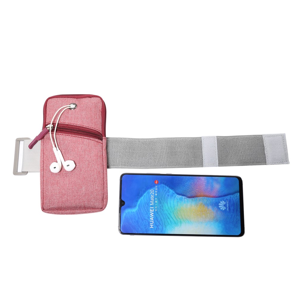 Universal Smartphones Cycling Running Fitness Armband Casing, Size: 18 x 9.5cm - Red-7