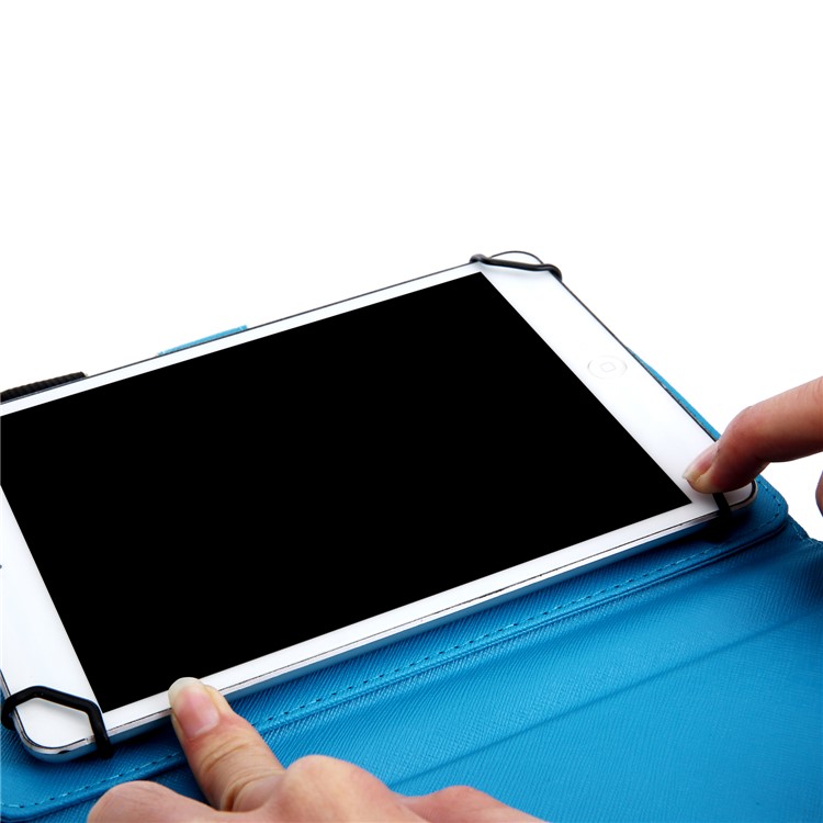 10-Zoll-Universal-Portemonnaie Aus Leder Mit Mustermotiv Für IPad 9,7-Zoll / Galaxie-Registerkarte S2 9,7 Usw - Einhorn Und Blume-7