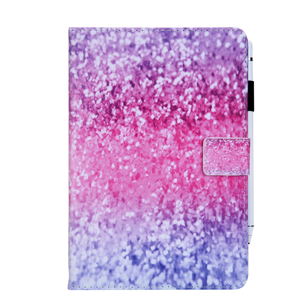 Universal 8-inch Patterned PU Leather Wallet Protective Case for Tablet PC - Glitter Pattern-2