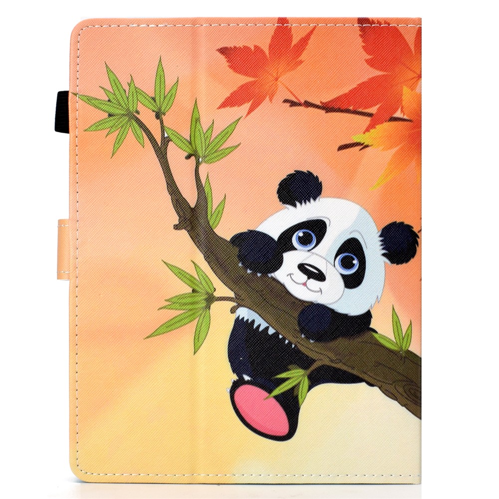 Étui Universal à Motifs à Motifs de 10 Pouces pu en Cuir Case Pour Ipad 9.7 (2018) / Samsung Tab S3 9.7 Etc - Panda Sur L'arbre