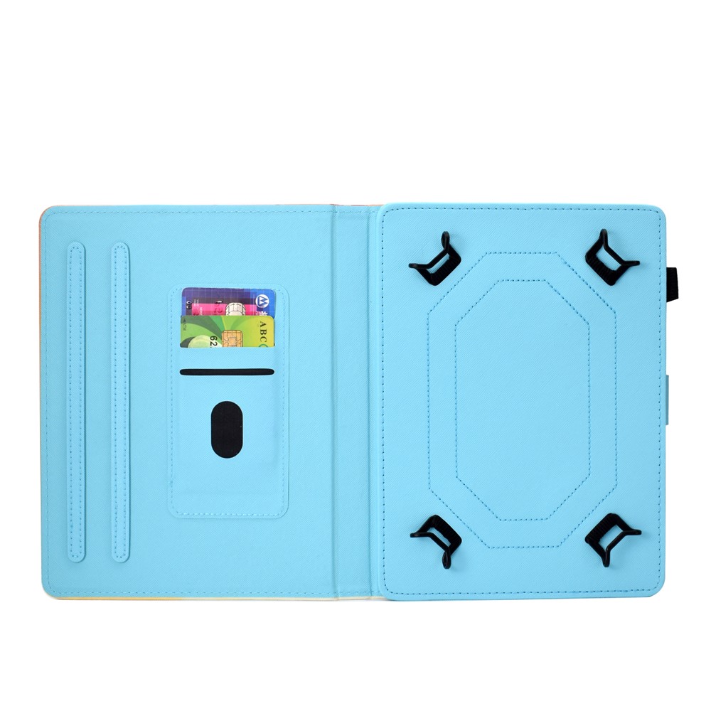 Etui Universel À Cartes En Cuir PU Pour IPad 10.7 (2018) / Samsung Tab S3 9.7 Etc - panda sur l'arbre-4