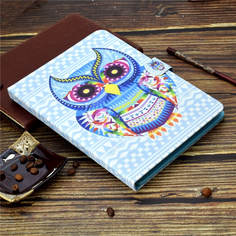 Universal 7-inch Patterned Tablet PU Leather Card Holder Case for Galaxy Tab A 7.0 / Lenovo Tab3 7 Plus etc - Stylish Owl-13