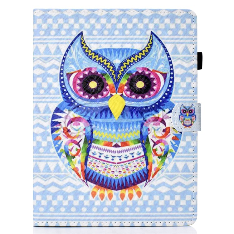 Universal 7-inch Patterned Tablet PU Leather Card Holder Case for Galaxy Tab A 7.0 / Lenovo Tab3 7 Plus etc - Stylish Owl-2