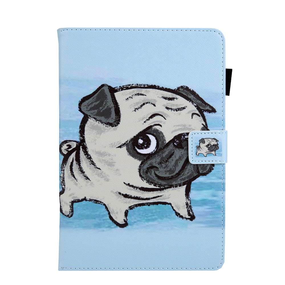 Universal 10-inch Animal Patterned Tablet PU Leather Card Holder Case for iPad 9.7 (2018) / Samsung Tab S3 9.7 etc - Shar Pei-2