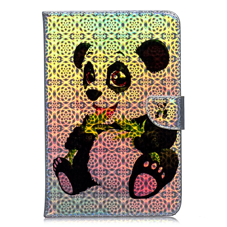 Universal 10-inch Patterned Tablet PU Leather Card Holder Case for iPad 9.7 (2018) / Lenovo Tab 4 10 Plus - Panda-2