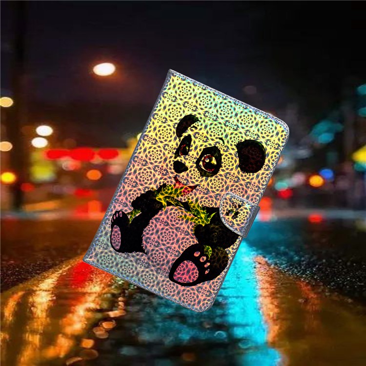 Universal 10-inch Patterned Tablet PU Leather Card Holder Case for iPad 9.7 (2018) / Lenovo Tab 4 10 Plus - Panda-8