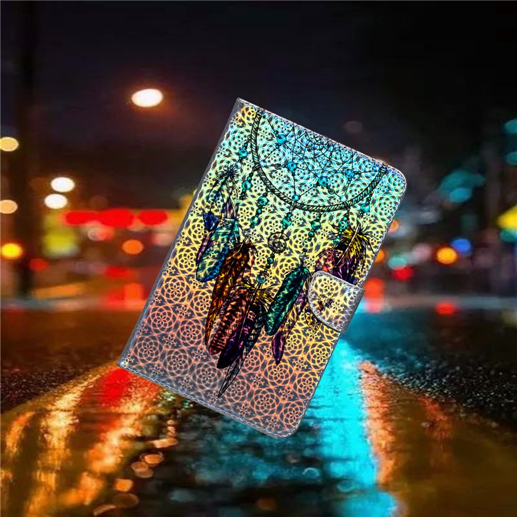 Universal 7 Inch Stylish Pattern Leather Case for Huawei Samsung Asus - Feather Decor-8