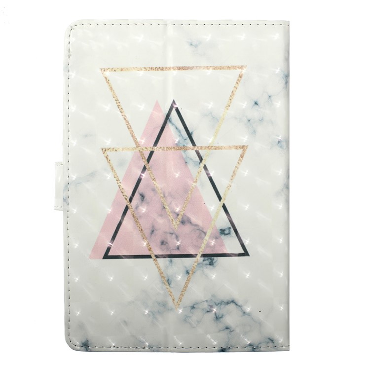 Embossed Cartoon Pattern Leather Wallet Smart Case for 10-inch Tablet PC - Inverted Triangle-3