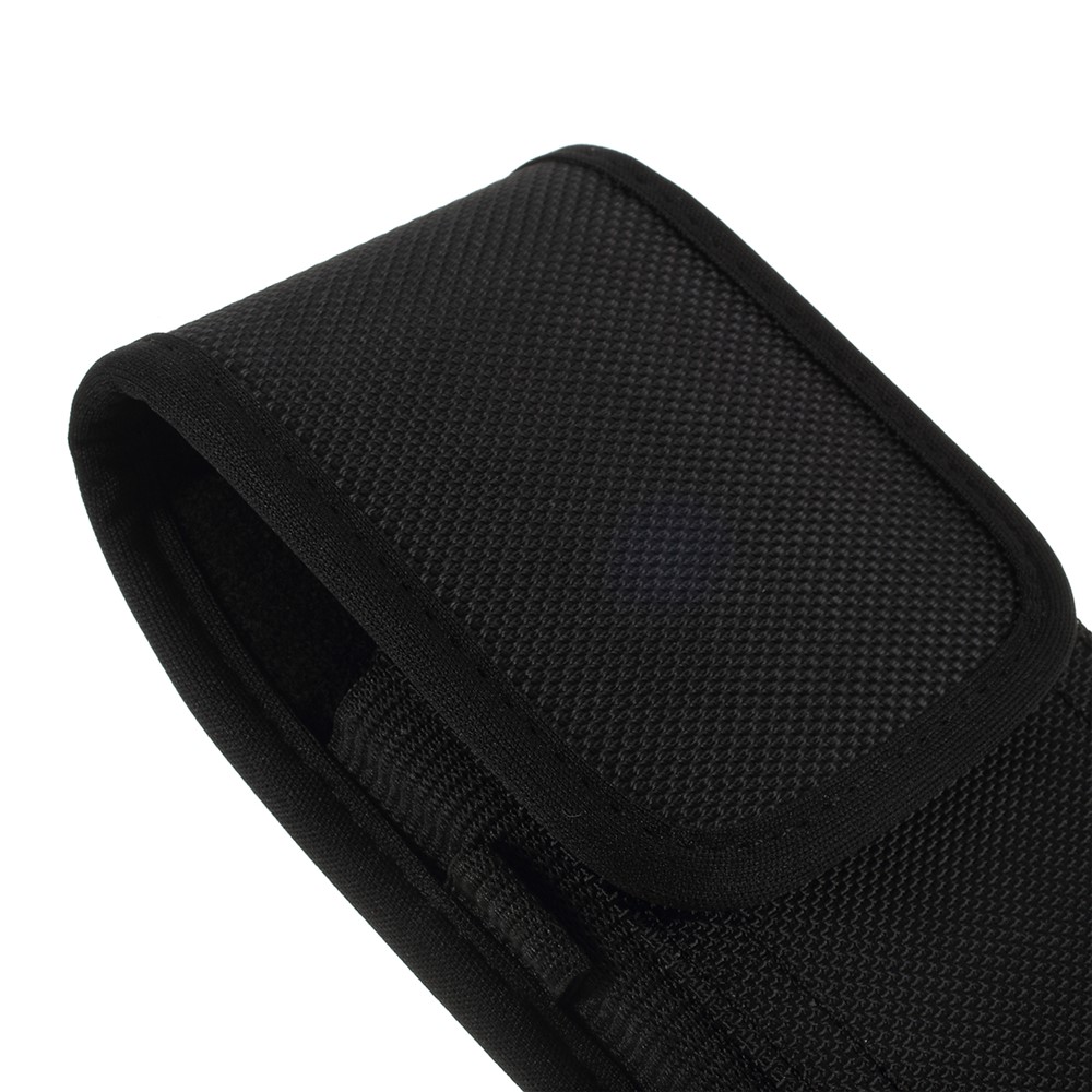 Universelle 5,2-Zoll-Gürteltasche Aus Strapazierfähigem Oxford-Stoff Mit Haken Für Smartphones - Schwarz-5
