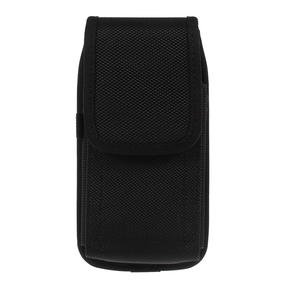 Bolsa de Tela Oxford de 5.2 Pulgadas Universal de 5.2 Pulgadas Con Gancho Para Teléfono Inteligente - Negro