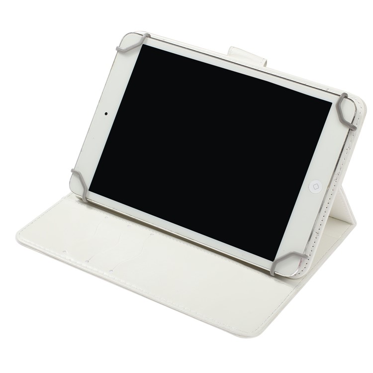 Embossment Patterned Light Spot Decor Leather Cover for 7 inch Tablet - Blue Butterfly-7