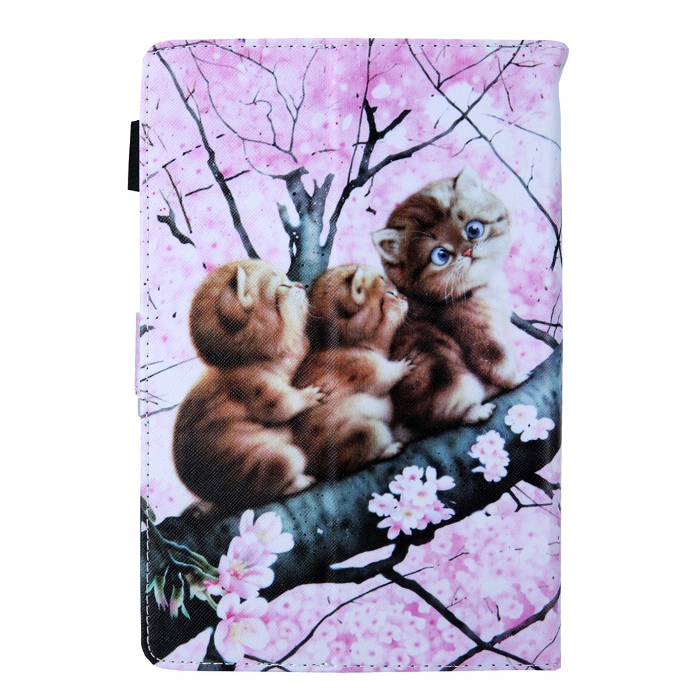 Pattern Printing Leather Flip Tablet Case for 10-Inch Tablet - Three Cats-3