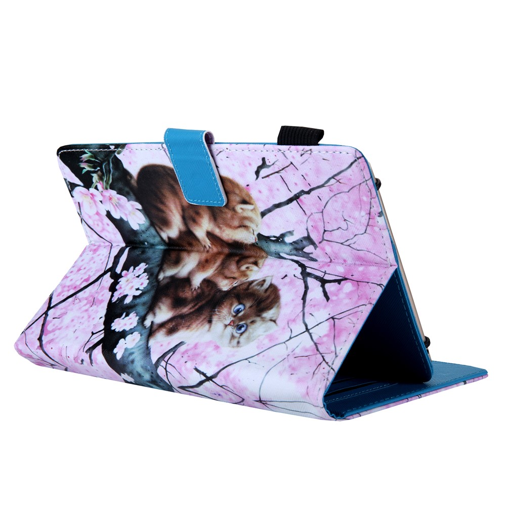 Pattern Printing Leather Flip Tablet Case for 10-Inch Tablet - Three Cats-4