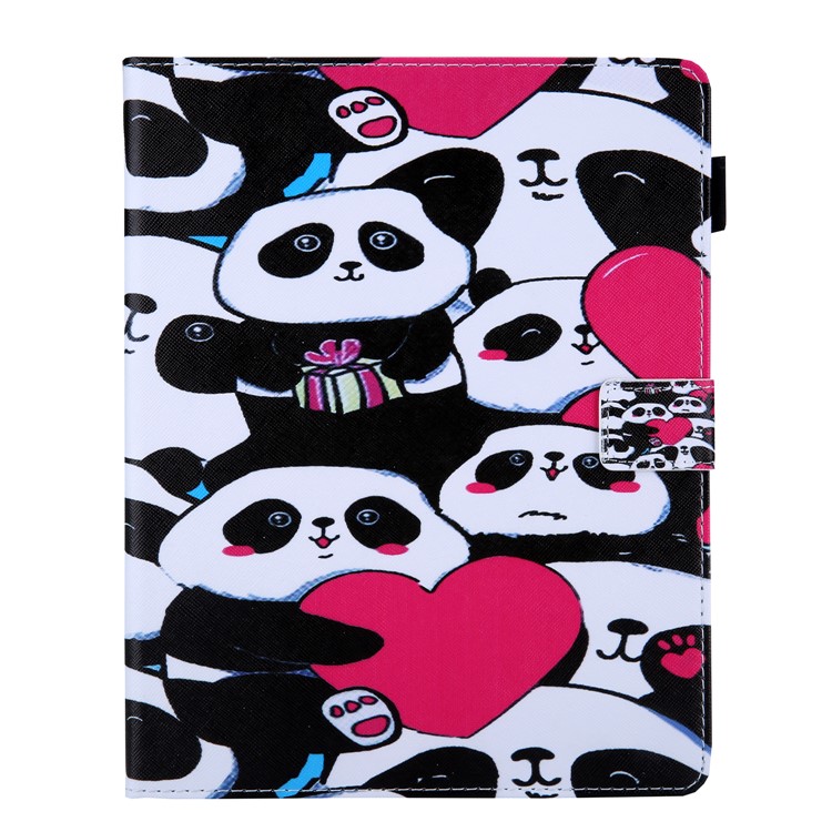 7-inch Universal Patterned Leather Stand Cover for Huawei MediaPad T3 / Galaxy Tab 3 Lite - Group of Panda-2