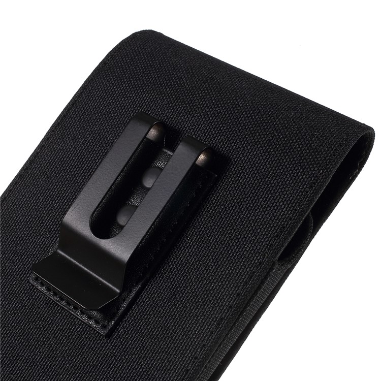 Universal-Clip Hängen Gürteltasche Kartenhalter Tasche Leder Handyhülle Für 5,5-Zoll-Smartphones - Schwarz-3