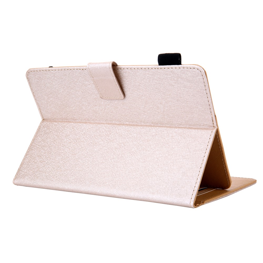 Étui En Cuir Universel Avec Rangement Pour Cartes Pour Tablette 8 Pouces - Or-4