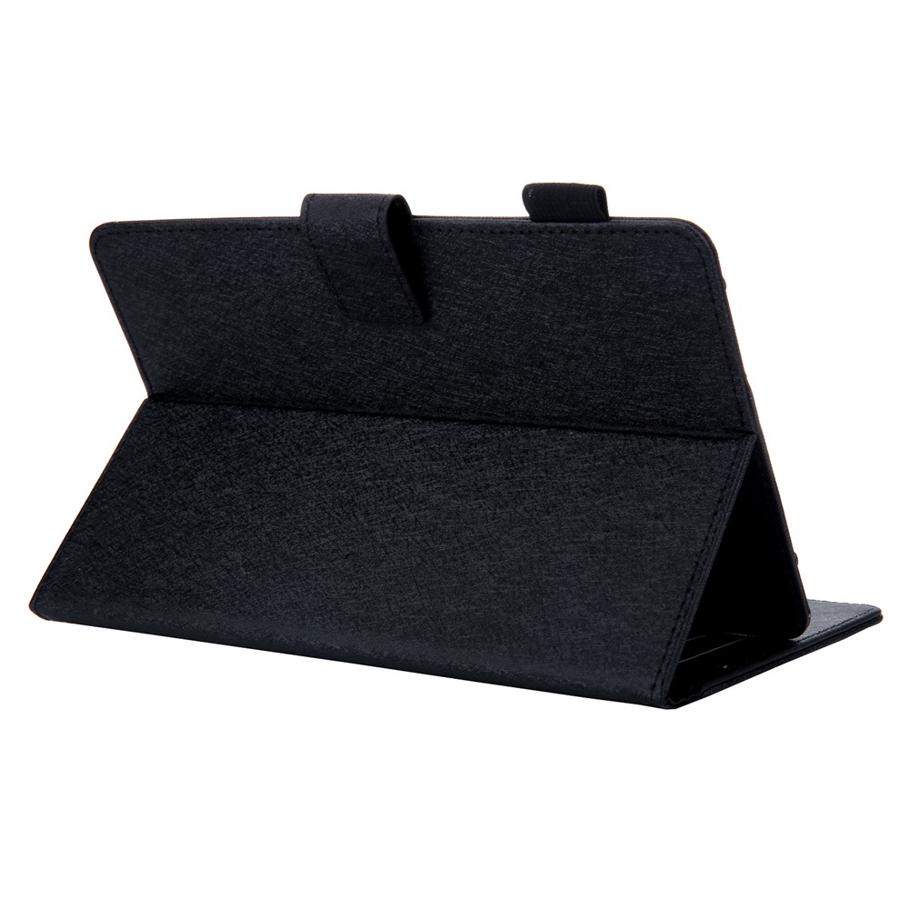 Universal Leather Case Cover with Card Storage for 8 inch Tablet - Black-4