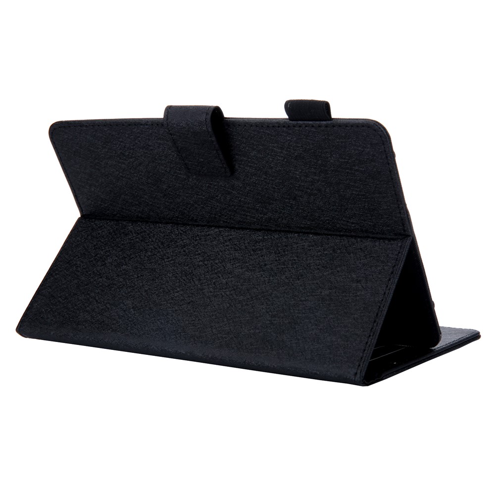 Couverture Universelle En Cuir Avec Stockage De Cartes Pour Comprimé De 8 Pouces - Noir-4