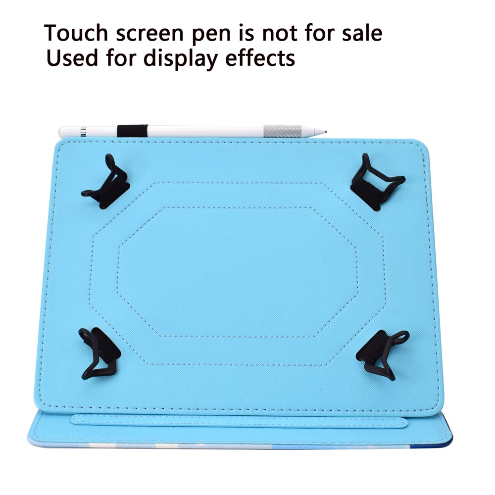 Patterned 10 inches Tablet Universal PU Leather Stand Case with Card Holder for iPad 9.7 (2018) / Microsoft Surface Go  - Blue Butterflies-12