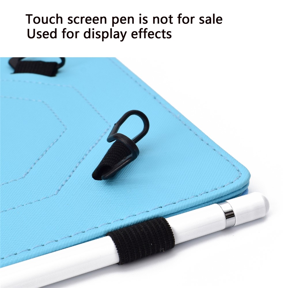 Tablette à Motifs de 10 Pouces Case de Support en Cuir PU Universal Avec Support de Carte Pour Ipad 9.7 (2018) / Microsoft Surface Go - Papillons Bleus