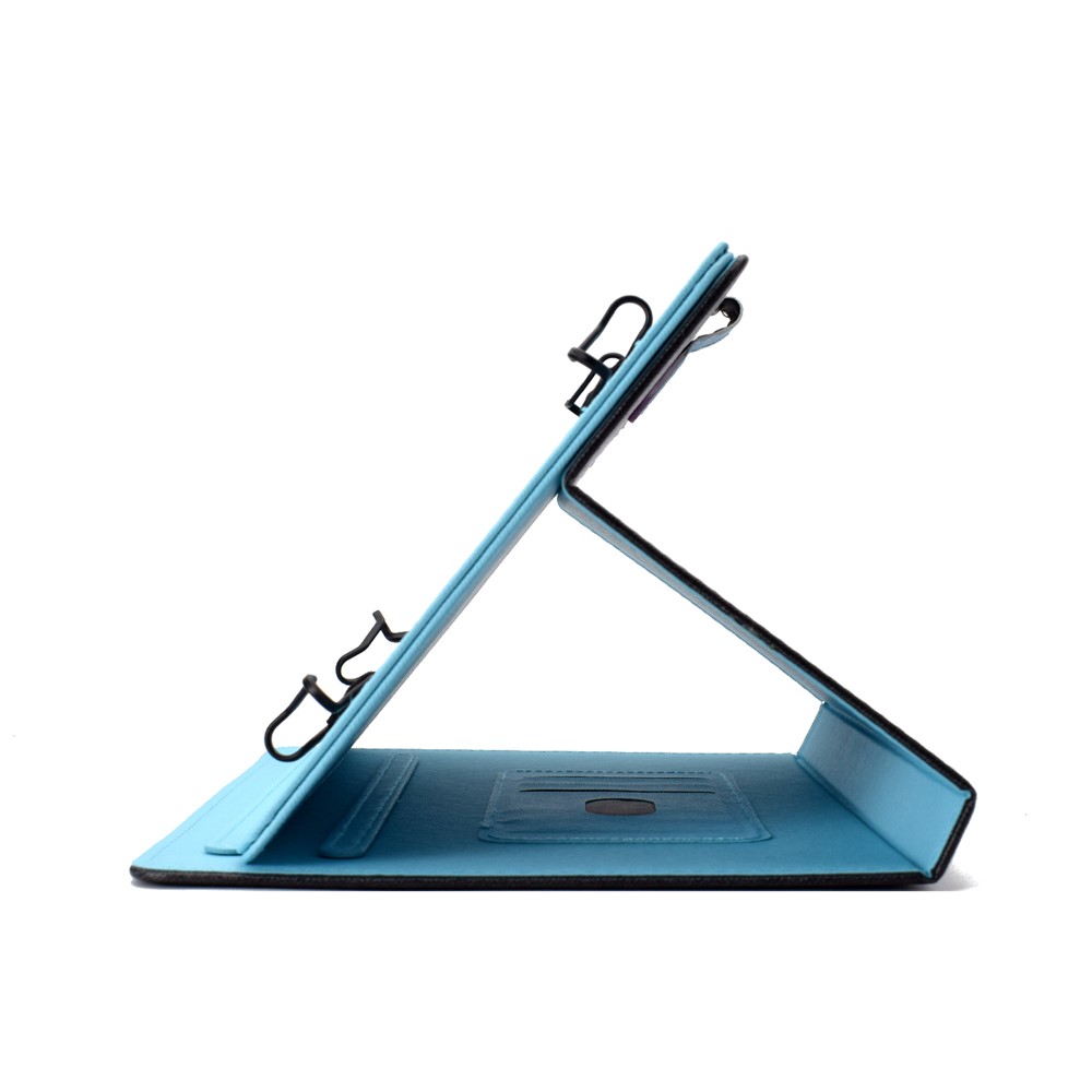 Gemustertes 10 -zoll -tablet Universal pu Leder Stand Hülle Mit Kartenhalter Für Ipad 9.7 (2018) / Microsoft Surface Go - Blaue Schmetterlinge