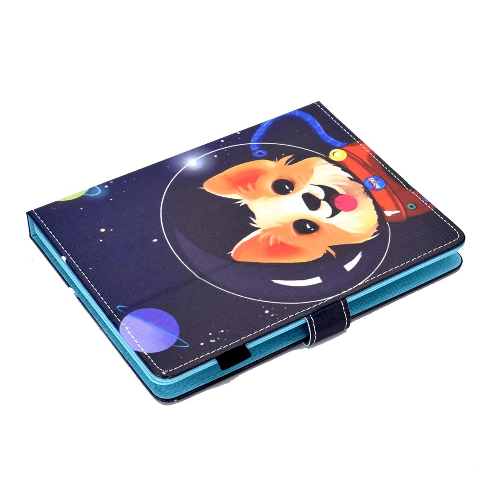 Universal Pattern Printing Card Slots Stand Leather Protective Case for 8-inch Tablet - Aerospace Dog-10
