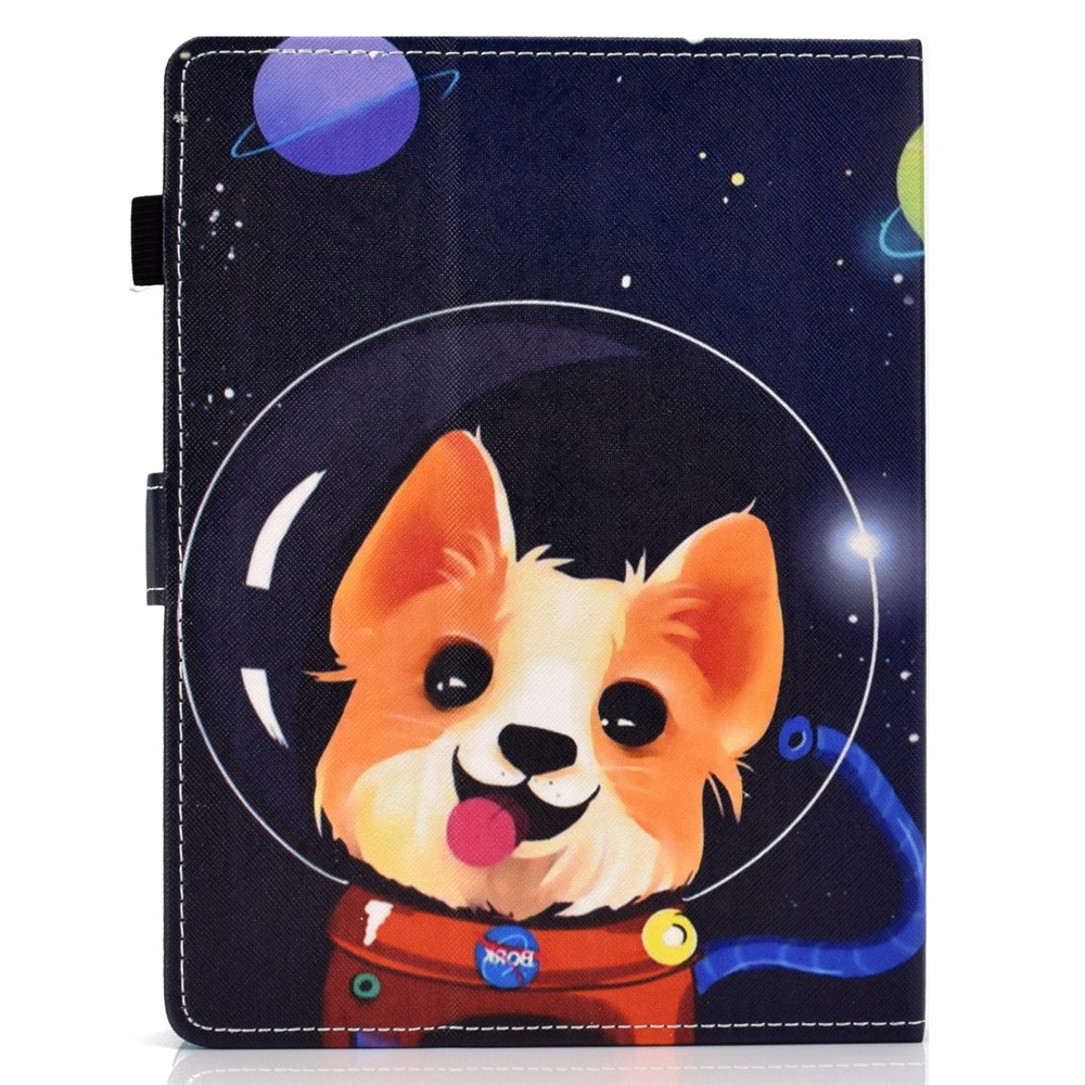 Universal Pattern Printing Card Slots Stand Leather Protective Case for 8-inch Tablet - Aerospace Dog-3