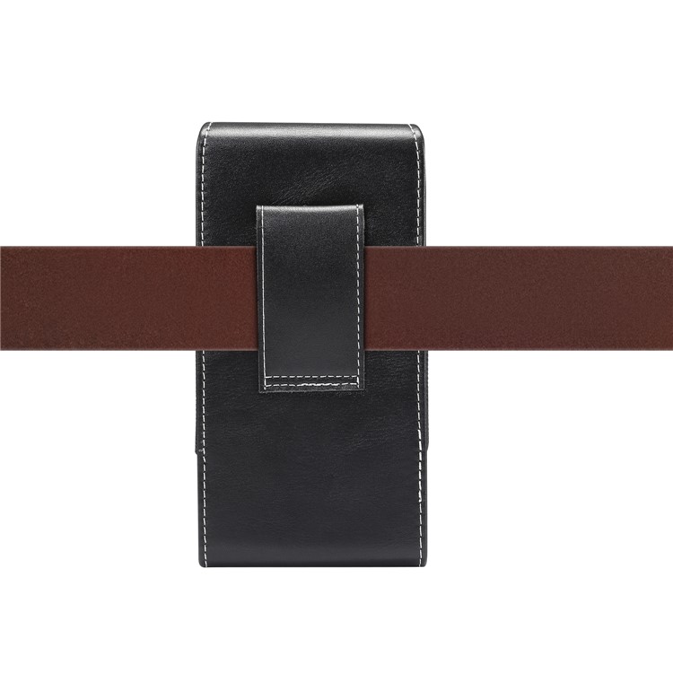 4,7-5,2 Pouces Étui En Cuir De Clip Ceinture Universelle Résistant À L'usure En Cuir Cas Pour Iphone Samsung Huawei Etc.-6