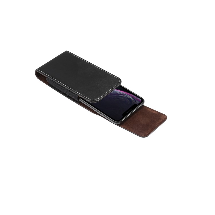 4,7-5,2 Pouces Étui En Cuir De Clip Ceinture Universelle Résistant À L'usure En Cuir Cas Pour Iphone Samsung Huawei Etc.-9