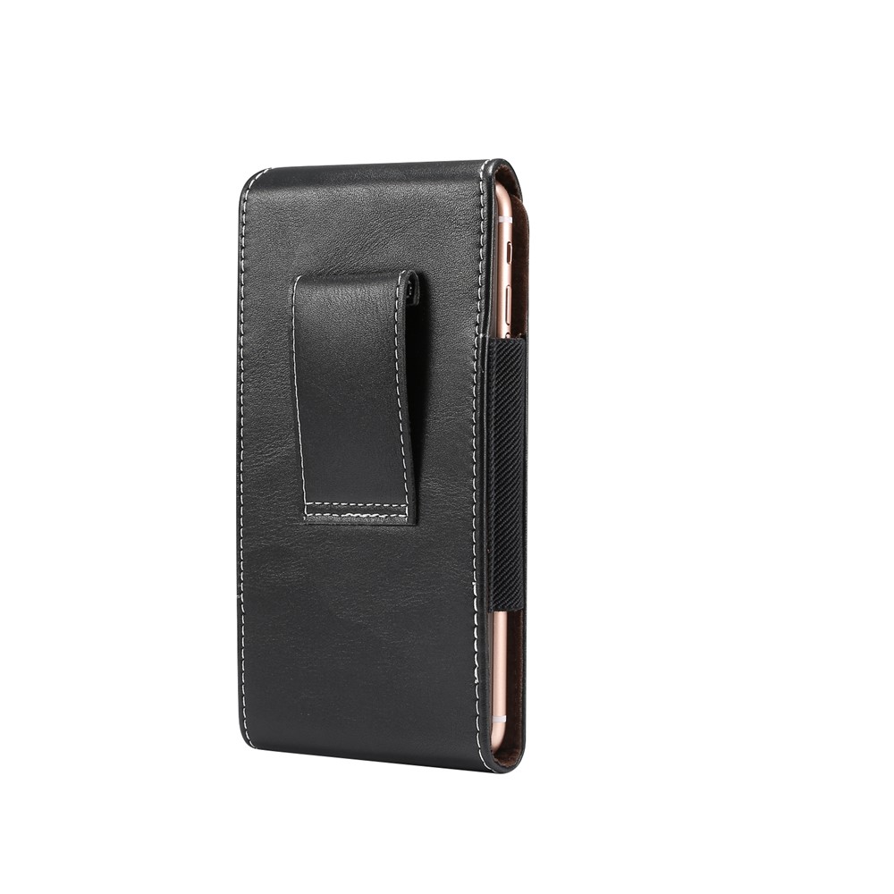5.5 inch Universal Wear-resistant Leather Belt Clip Phone Pouch Case for iPhone Samsung Huawei Etc.-2