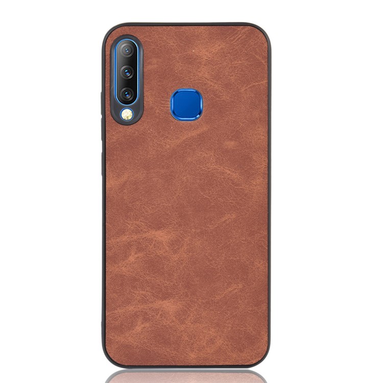 PU Leather Coated TPU Back Phone Casing for Infinix Smart3 Plus X627 - Brown-2