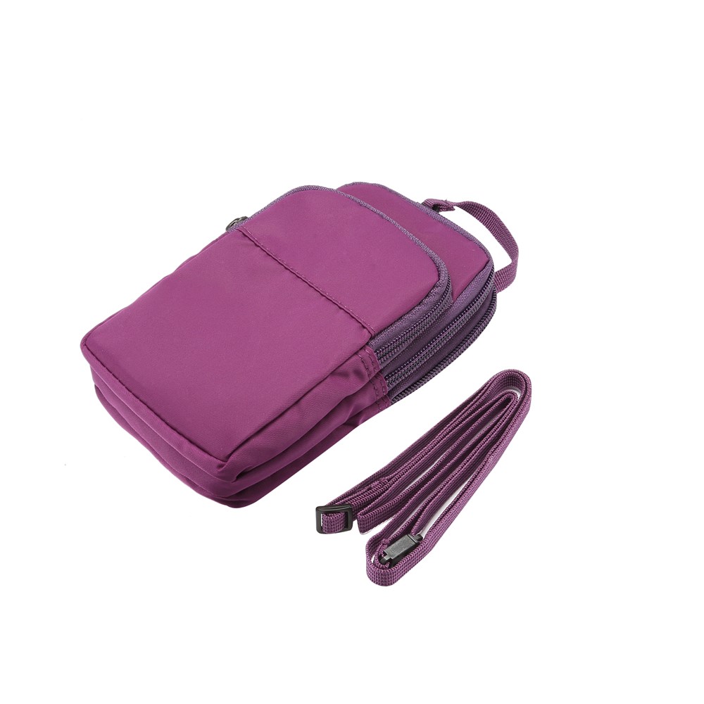 Malote De Nylon Multi-funcional Do Saco Dos Esportes Do Lazer, Tamanho Interno: 17,5 X 10 X 3cm - Roxa-10