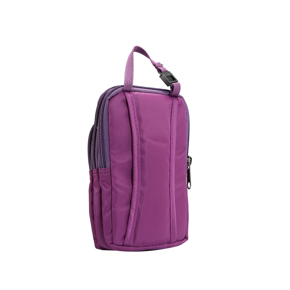 Malote De Nylon Multi-funcional Do Saco Dos Esportes Do Lazer, Tamanho Interno: 17,5 X 10 X 3cm - Roxa-2