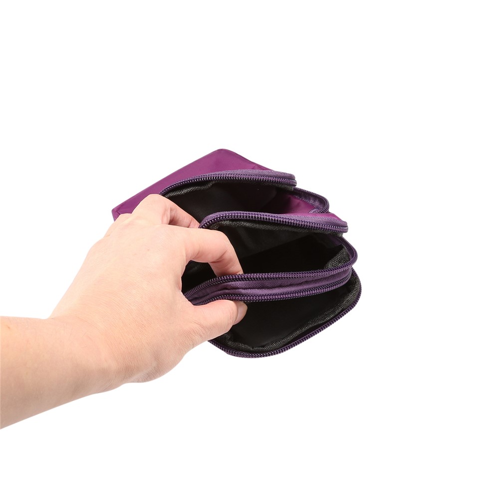 Malote De Nylon Multi-funcional Do Saco Dos Esportes Do Lazer, Tamanho Interno: 17,5 X 10 X 3cm - Roxa-5