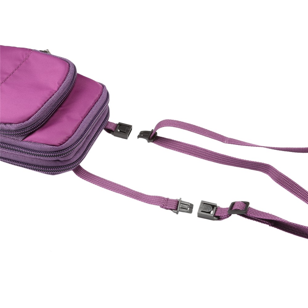 Malote De Nylon Multi-funcional Do Saco Dos Esportes Do Lazer, Tamanho Interno: 17,5 X 10 X 3cm - Roxa-6