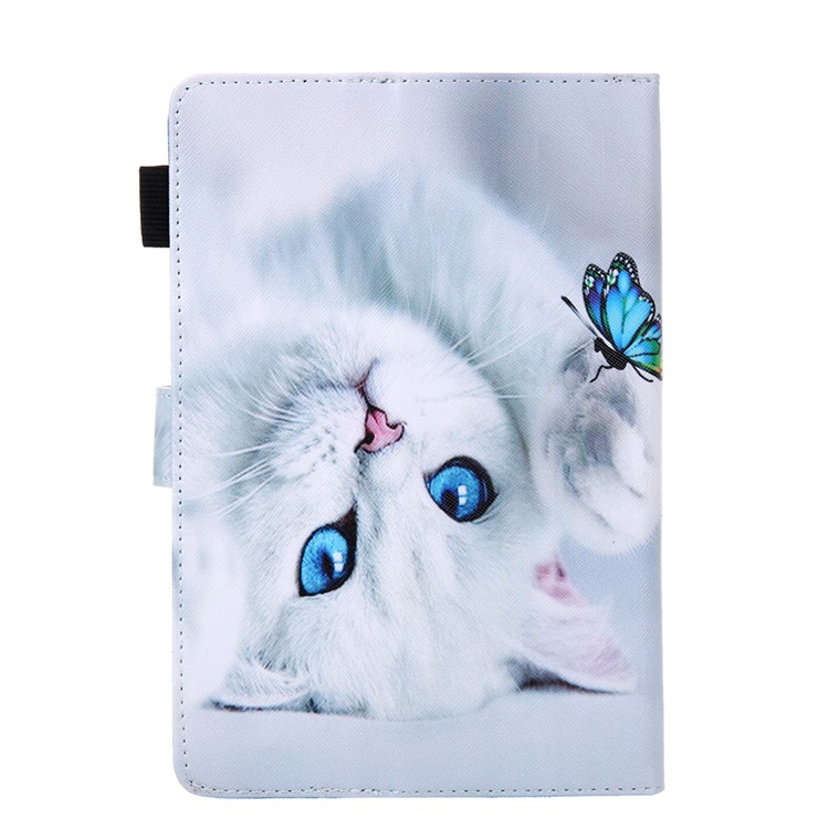Impressão Padrão Universal PU Couro Stand Tablet Capa Para Tablets De 8 Polegadas - Gato-2