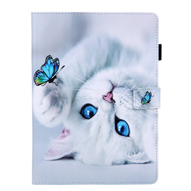 Impressão Padrão Universal PU Couro Stand Tablet Capa Para Tablets De 8 Polegadas - Gato-4