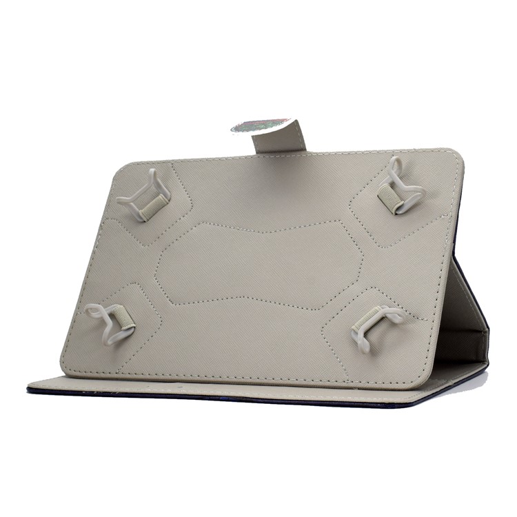 Modèle Universel Impression Coque En Cuir PU Stand Portefeuille Pour Tablettes De 8 Pouces - L'éléphant-8